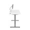 Bestar Bestar Upstand 72W x 30D Standing Desk with Dual Monitor Arm in white 175880-000017 - alternate 9